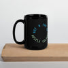 Not a Fan of Hustle Culture - Black Glossy Mug