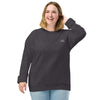 Small yet Mighty - Embroidered Unisex Organic Raglan Sweatshirt