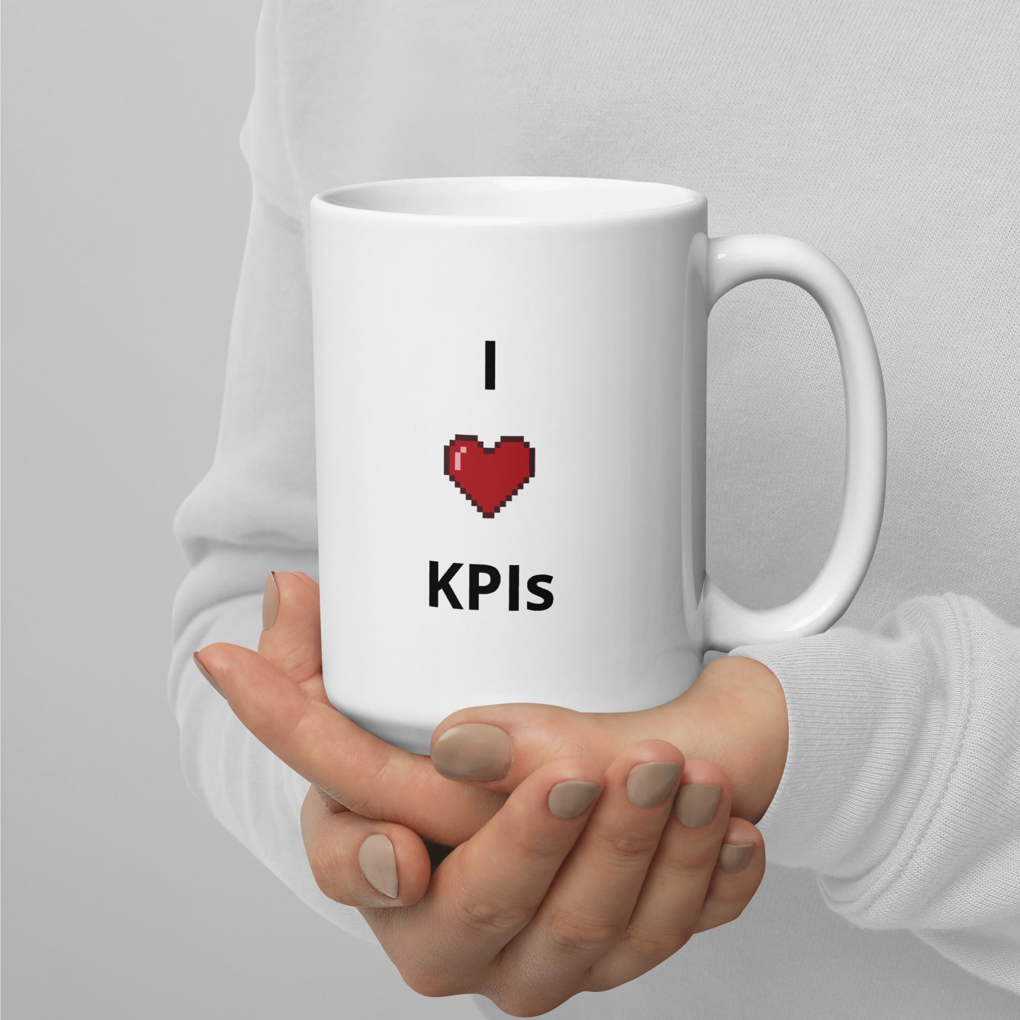 I Heart KPIs - White Glossy Mug